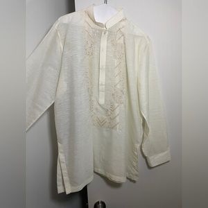 * L white Barongs R Us barong